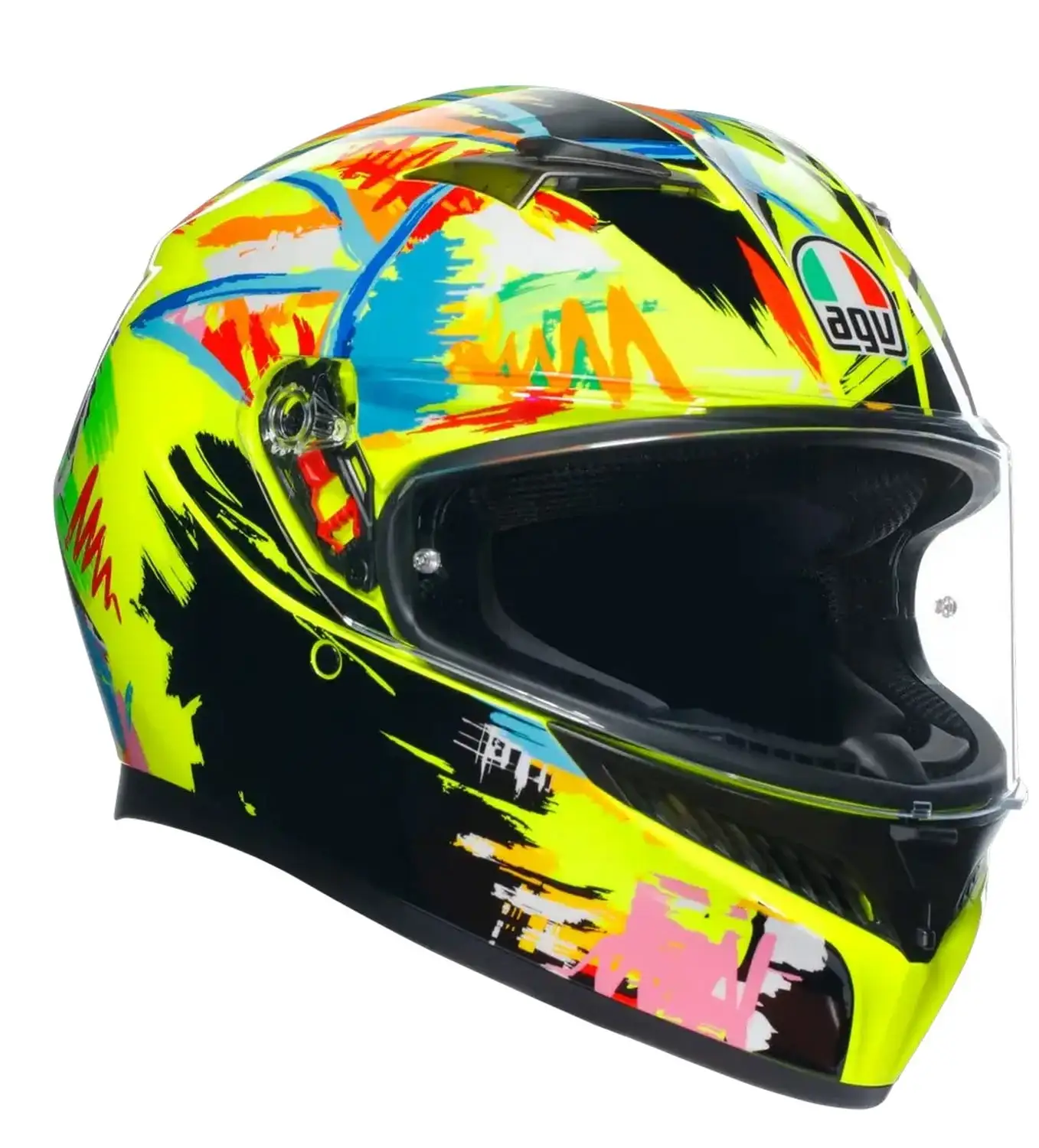 AGV K3 Valentino Rossi Winter Test 2019 Motorcycle Helmet Yellow MD Xl