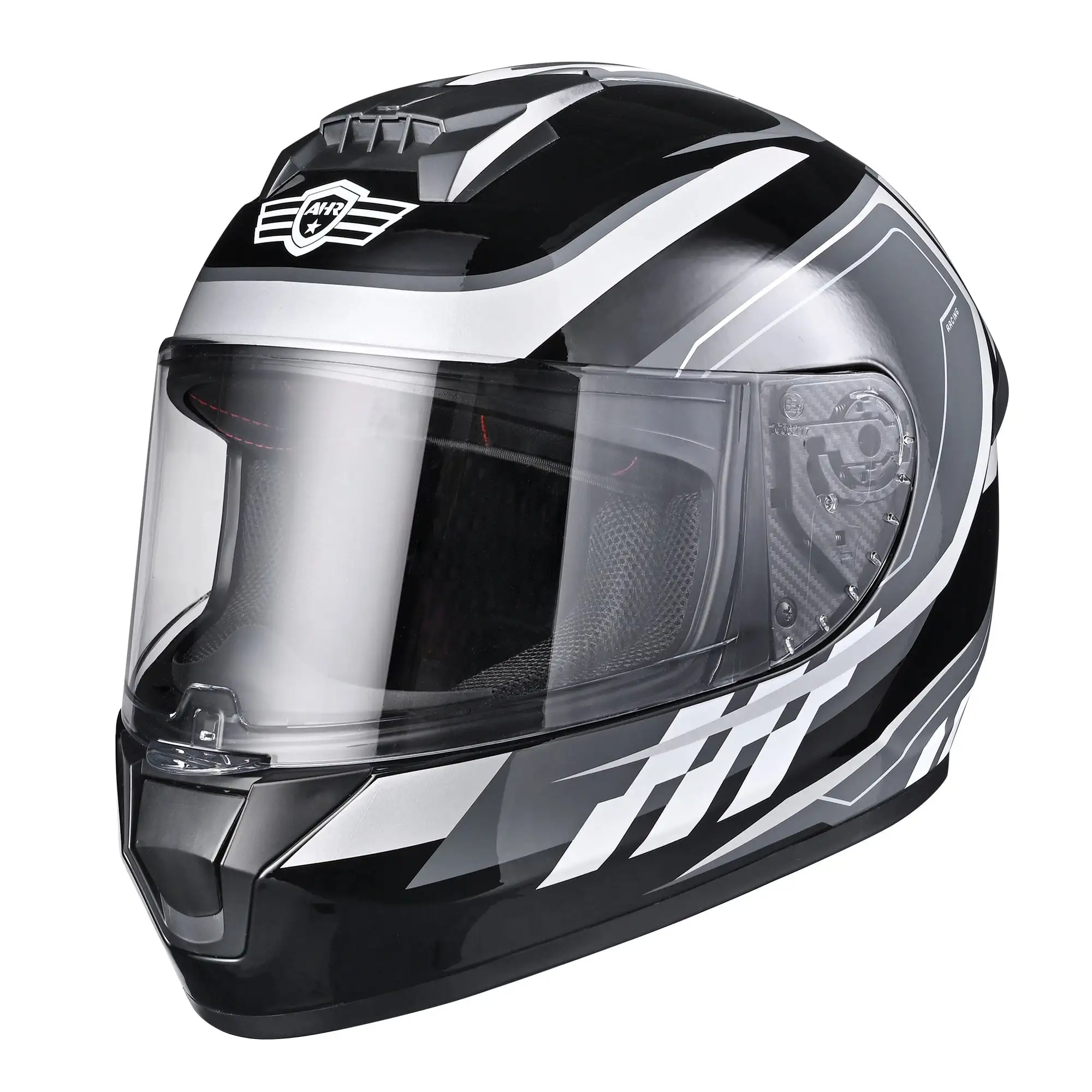 AHR RUN-F3 Full Face Motorcycle Helmet DOT Approved Lightweight Street Bike Touring Racing M S