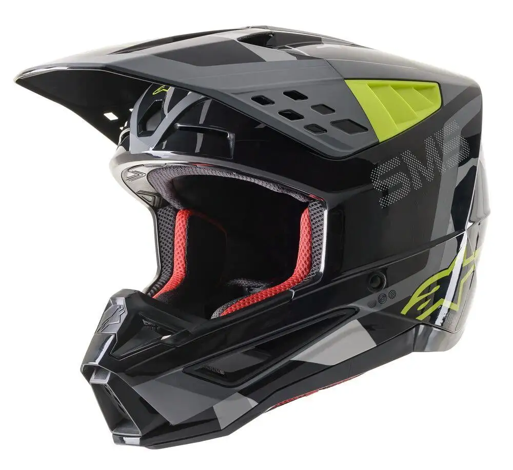 Alpinestars Supertech M5 Helmet - Rover - Grey/Yellow - MD Md