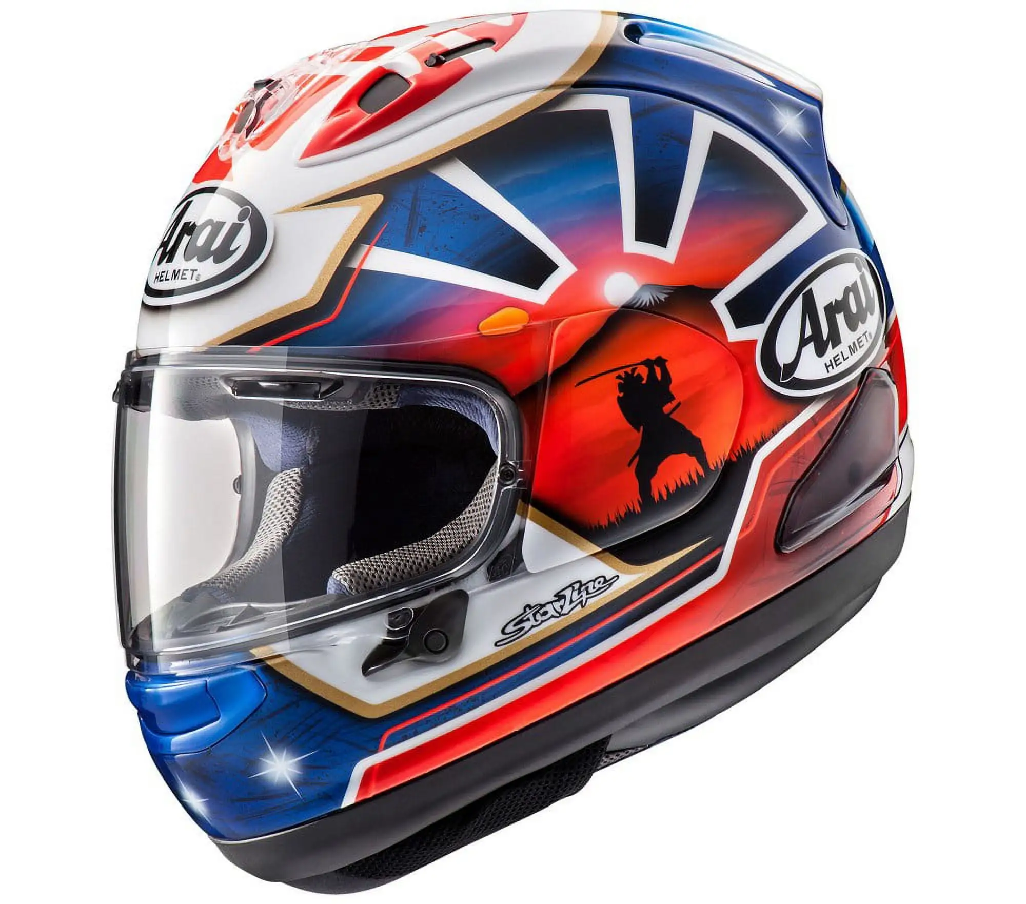 Arai Corsair-X Dani Samurai-2 Men's Street Motorcycle Helmet - Blue / Small Arai Helmet