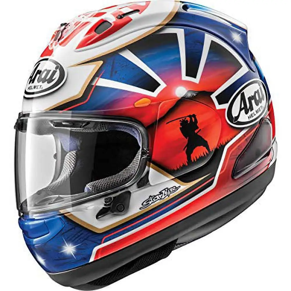 Arai Helmets Corsair-X Dani Samurai-2 Helmet (Large. Dani Samurai 2 Blue)