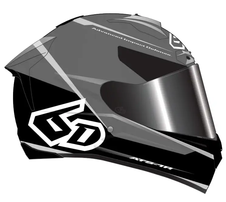 6D ATS-1R Alpha Helmet - Silver - S - MGW-29906 S