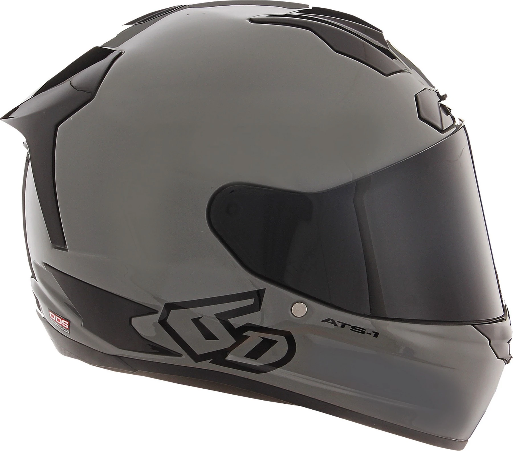6D ATS-1R Solid Helmet (X-Large. Gloss Cement Gray) - MGW-29975 L