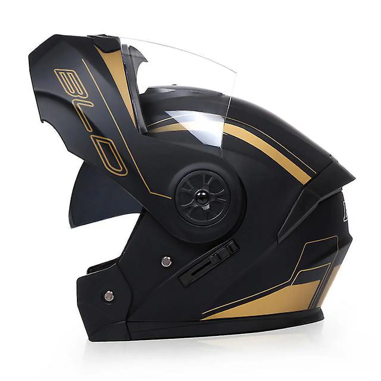 BLD Modular Dual Lens Motorcycle Helmet Safety Downhill Flip Up Helmets Professional Motocross Racing Full Face Casco Moto...