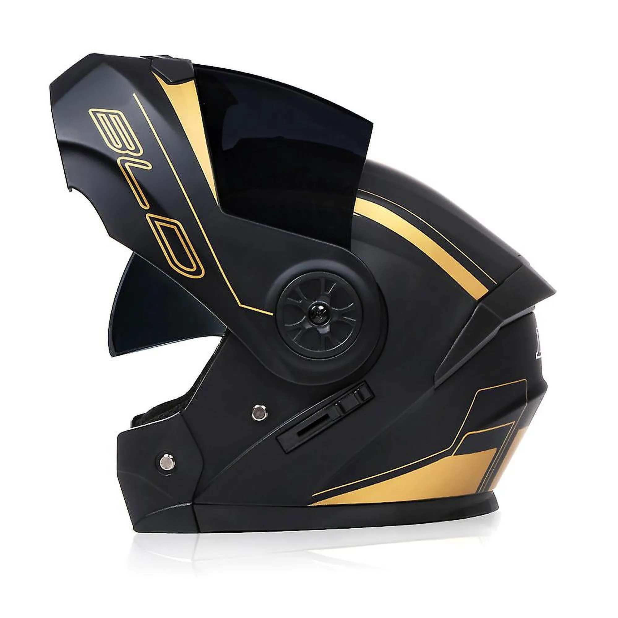 Otwoo Unisex Flip Up Racing Motorcycle Helmets Dot Modular Dual Lens Motocross Helmet Full Face Safe Helmet Cascos Para Mo...