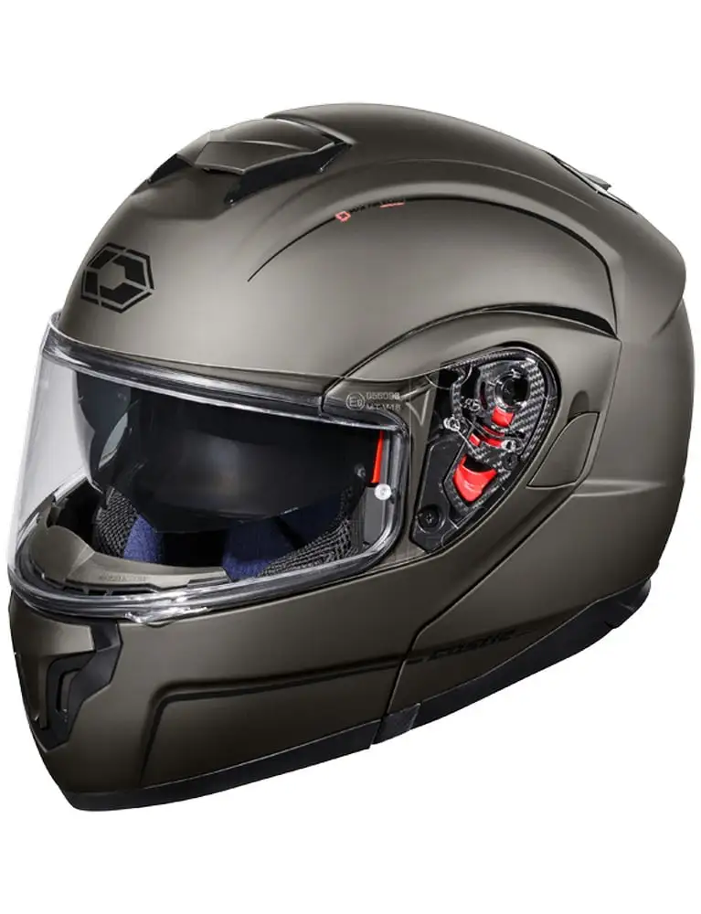 Castle Atom SV Modular Motorcycle Helmet Matte Titanium MD L