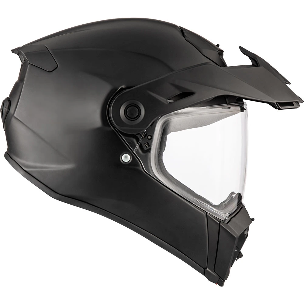CKX Atlas Motorcycle Helmet Single Shield Quick Release Solid Matte Black FMVSS 218 - 514827 Xs