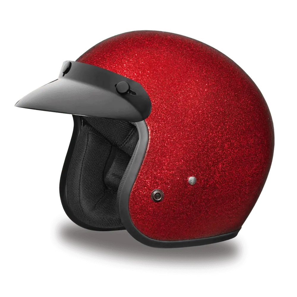 D.O.T. DAYTONA CRUISER- RED METAL FLAKE - MGW-27456 Xs Daytona Helmets
