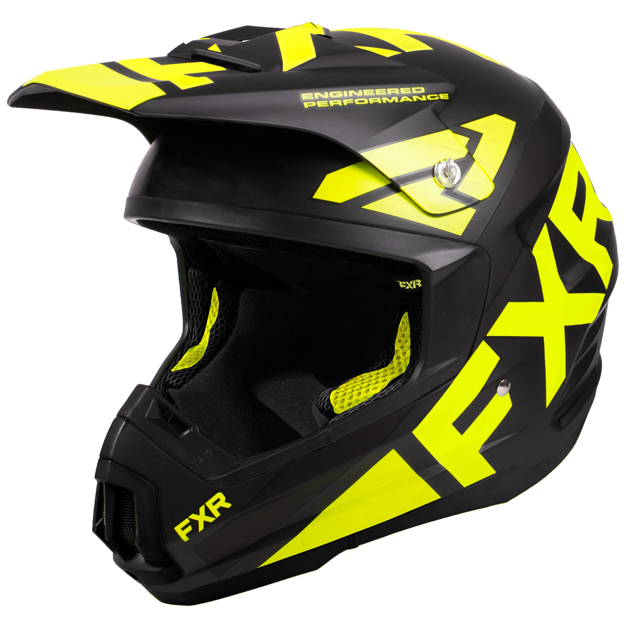 FXR Torque Team Helmet 22-Black/Hi Vis-XL - MGW-31657
