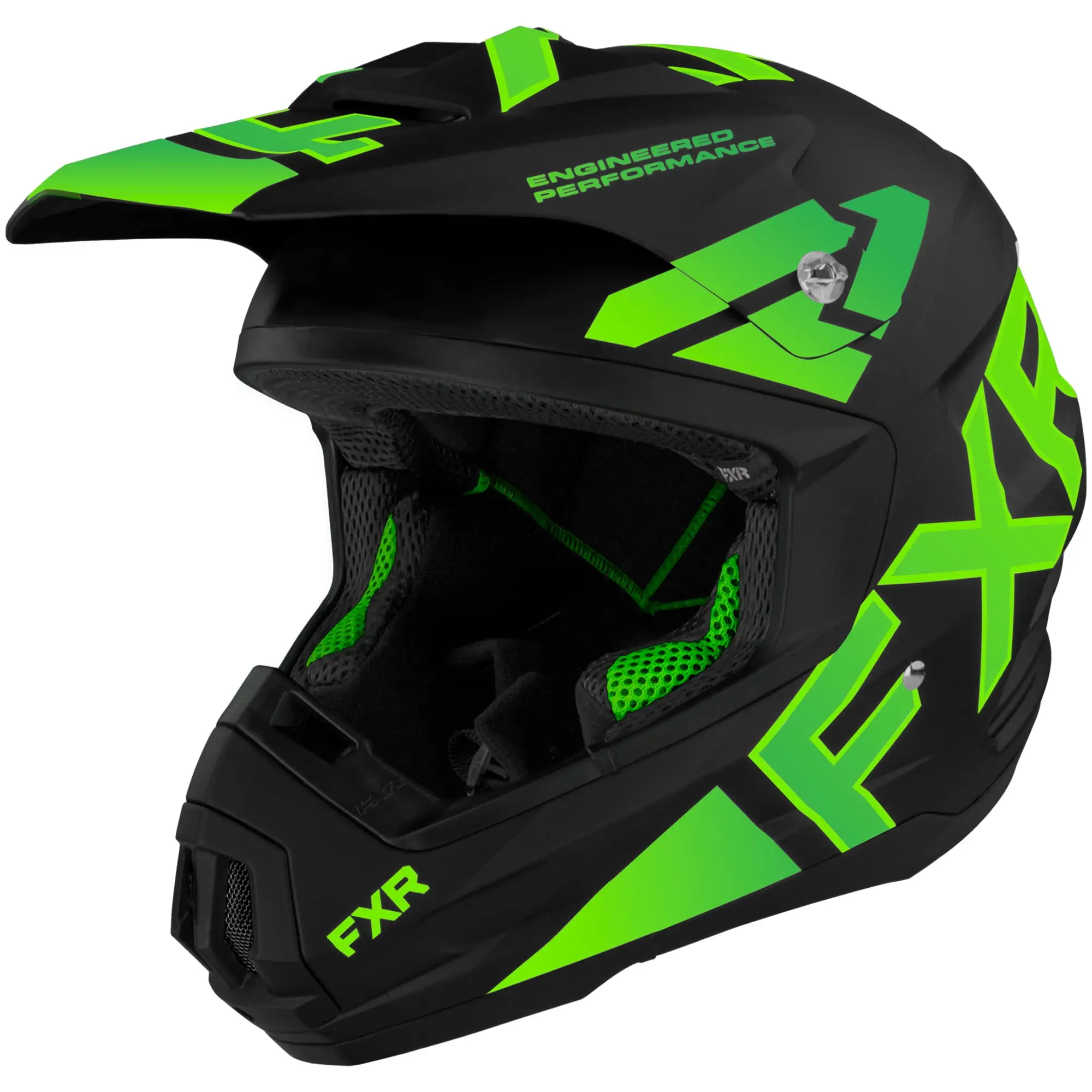 FXR Torque Team Helmet Black-Lime XL (2025) - MGW-20185