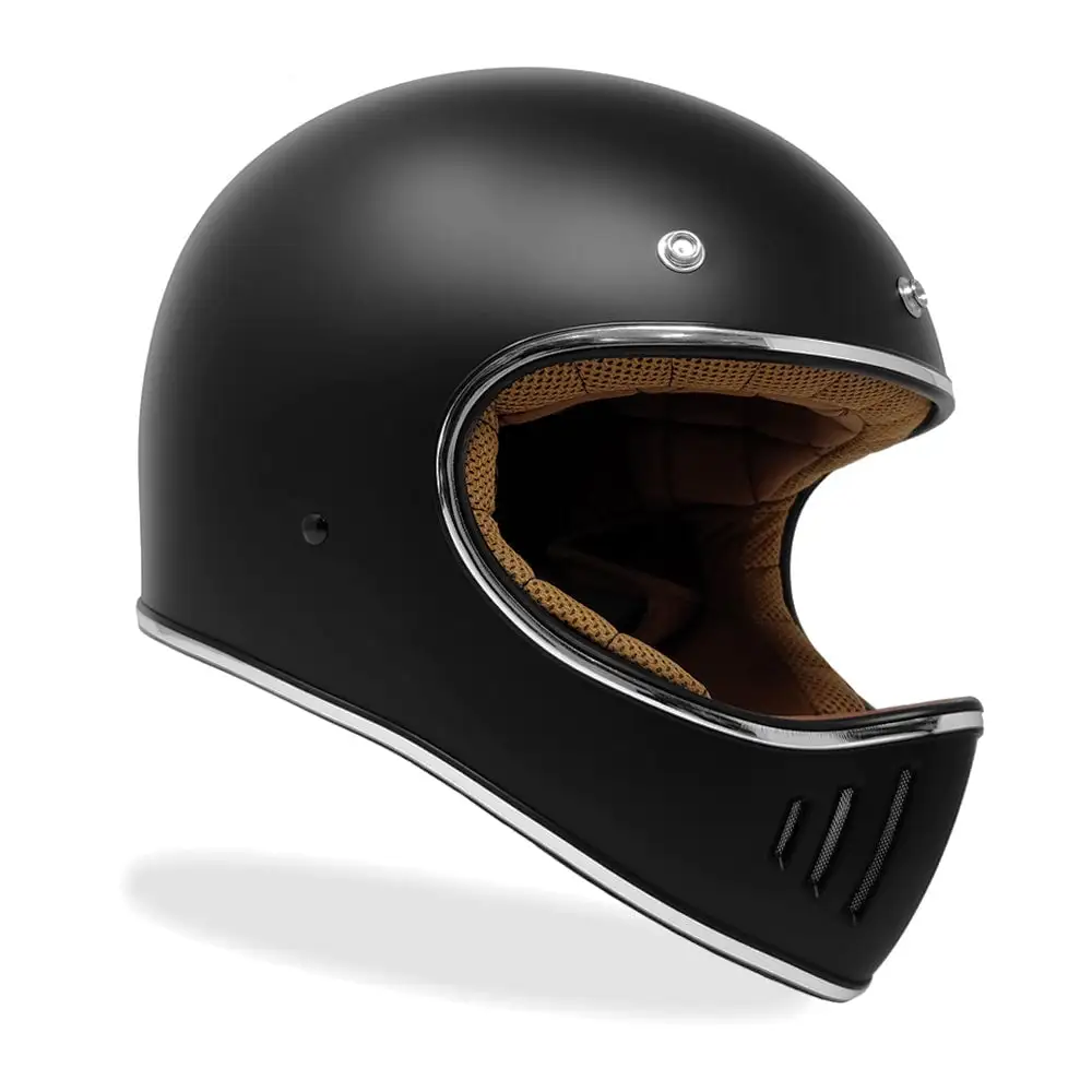GDM REBEL Vintage Full Face Motorcycle Helmet - MGW-20174 S