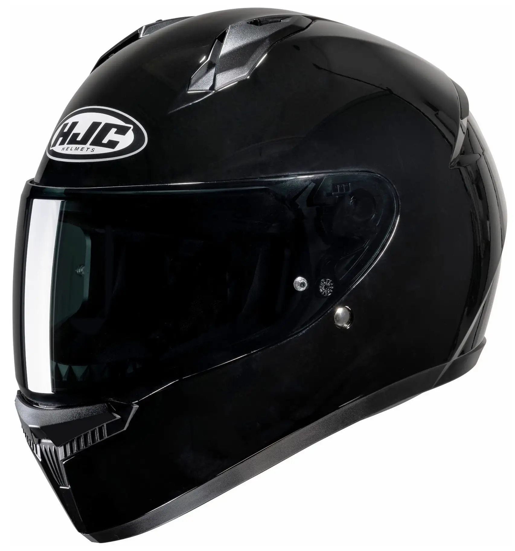 HJC C10 Solid Helmet (Large. Black) - MGW-26262 L HJC Helmets