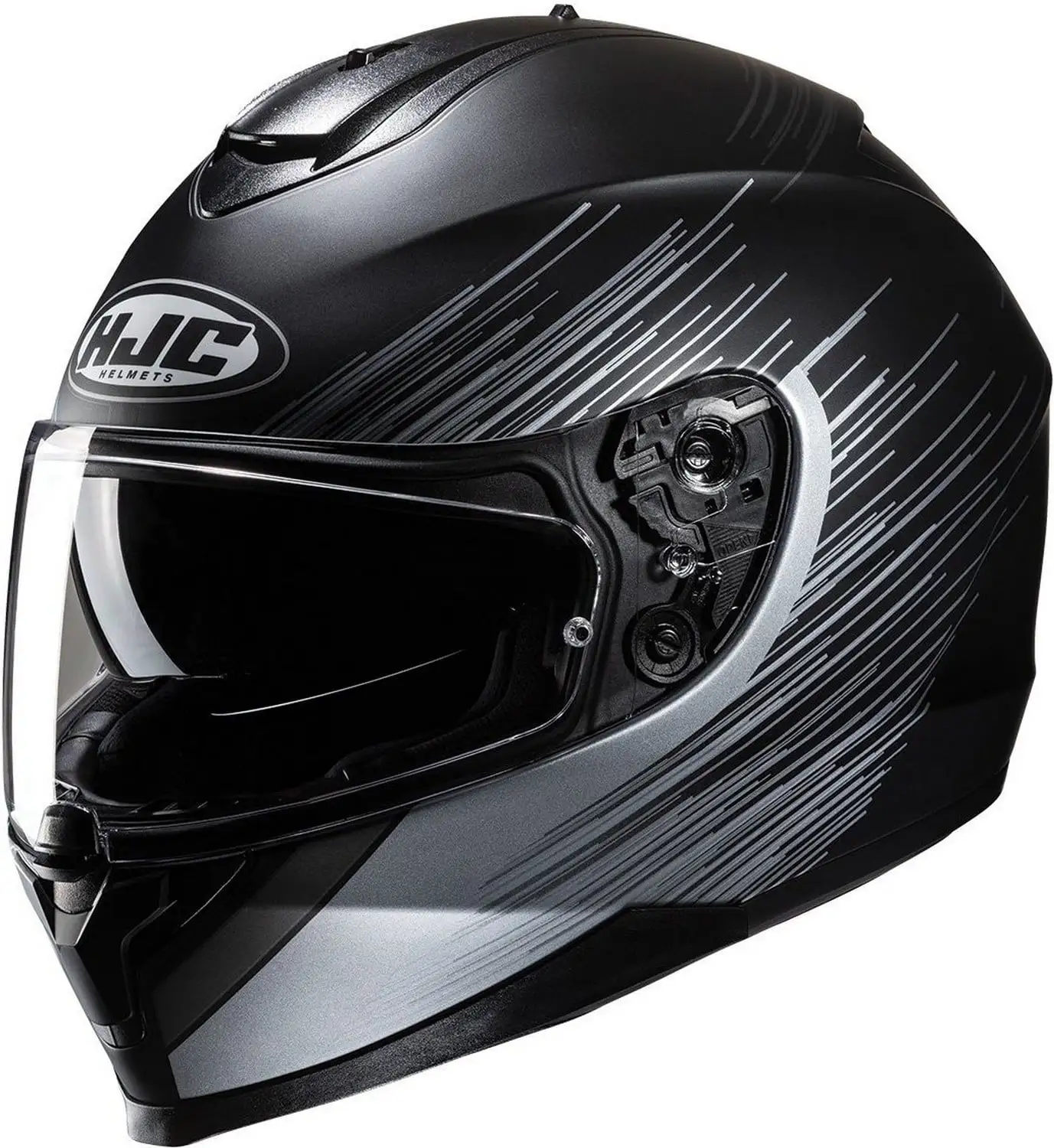 HJC C70 Sway Helmet (Large. Semi-Flat Black (MC-5SF)) - MGW-31318 L HJC Helmets