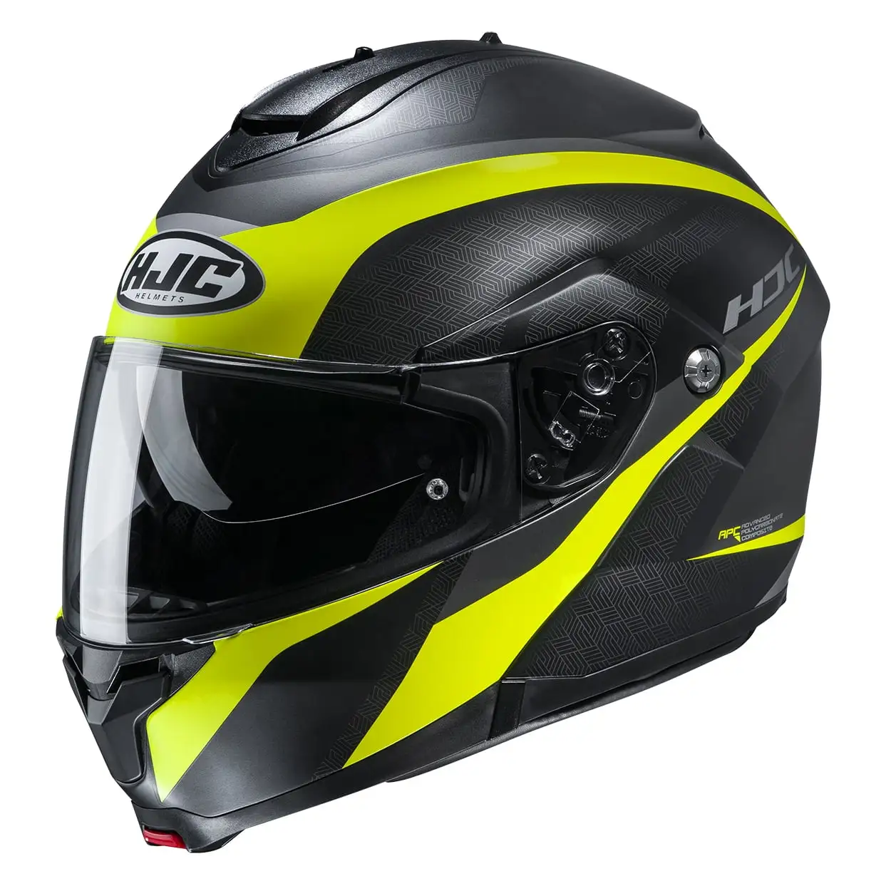 HJC C91 Taly Helmet Semi-Flat Hi-Viz Yellow (MC-3HSF) (Medium. Black Semi-Flat Hi-Viz Yellow (MC-3HSF)) HJC Helmets