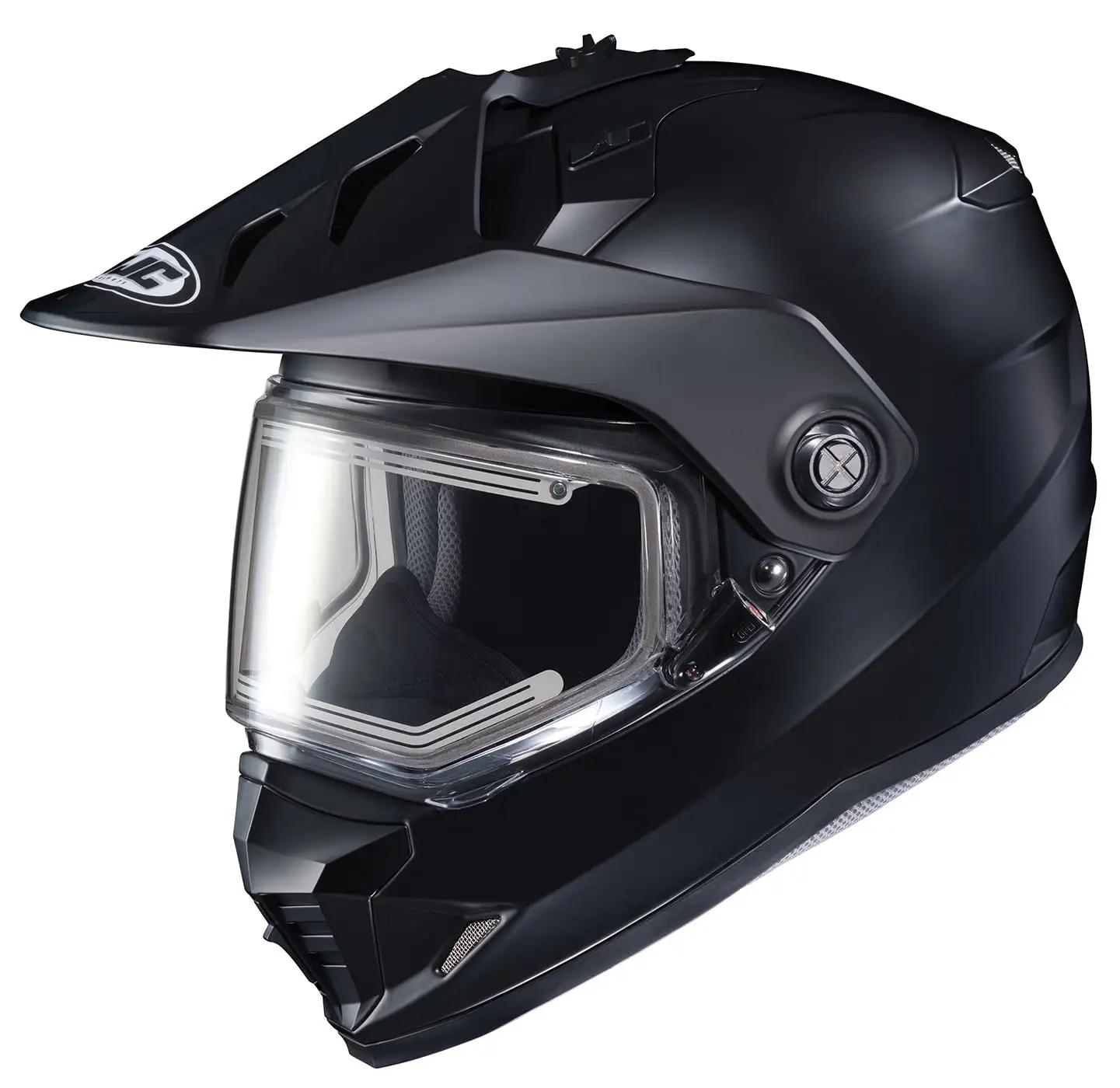 HJC DS-X1 Solid snowmobile helmet Electric Shield (X-Small. Matte Black) HJC Helmets