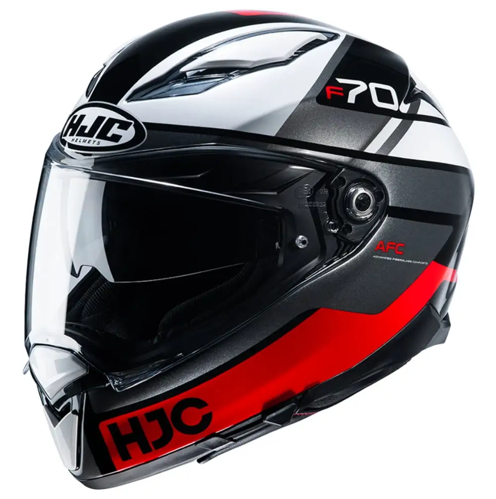HJC F70 Tino Helmet Red (MC-1) (Medium. Black Red (MC-1)) - MGW-31056 M HJC Helmets
