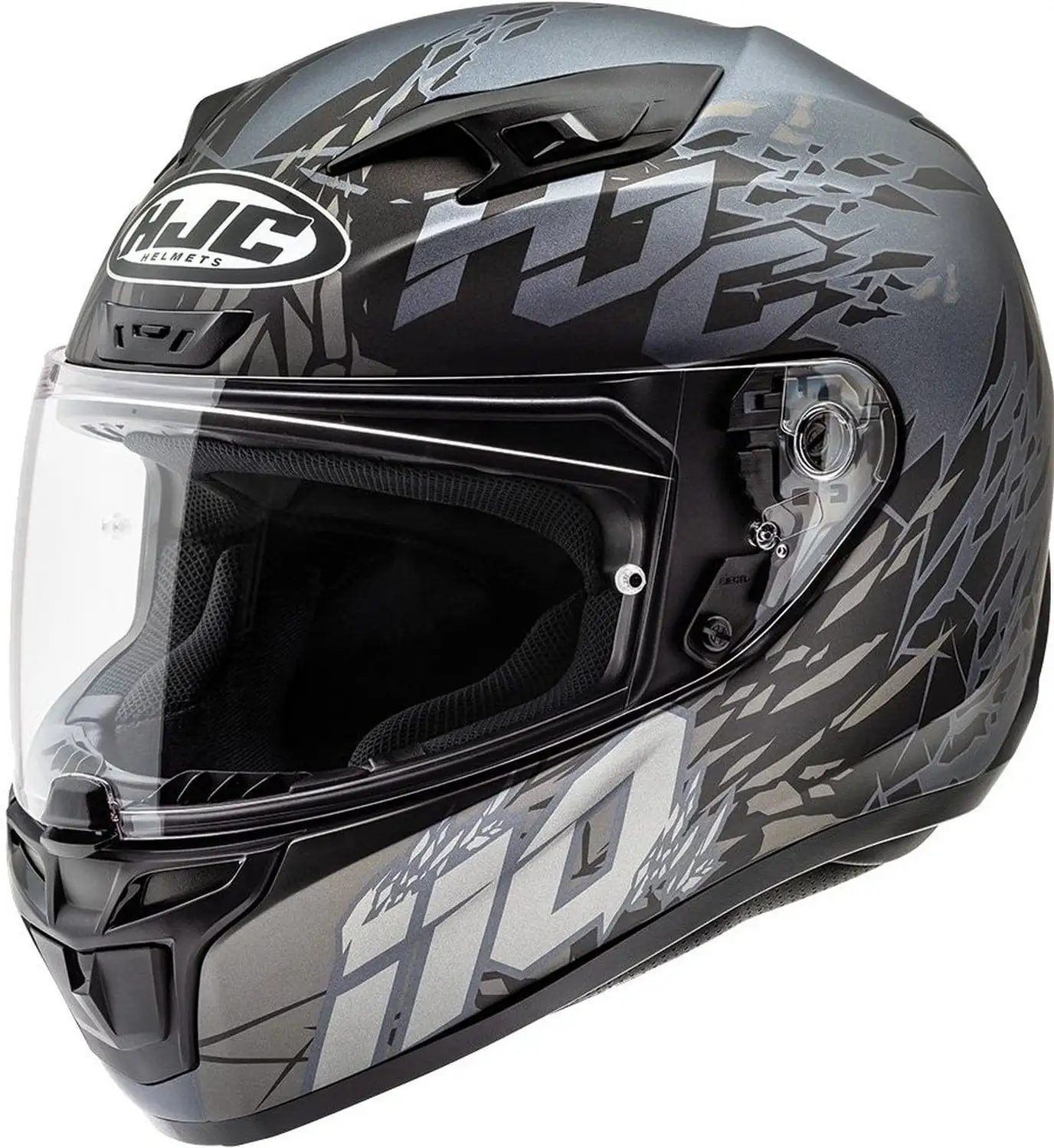 HJC i10 Pitfall Helmet Semi-Flat Black (MC-5SF) (XXXX-Large. Gray Semi-Flat Black (MC-5SF)) L HJC Helmets