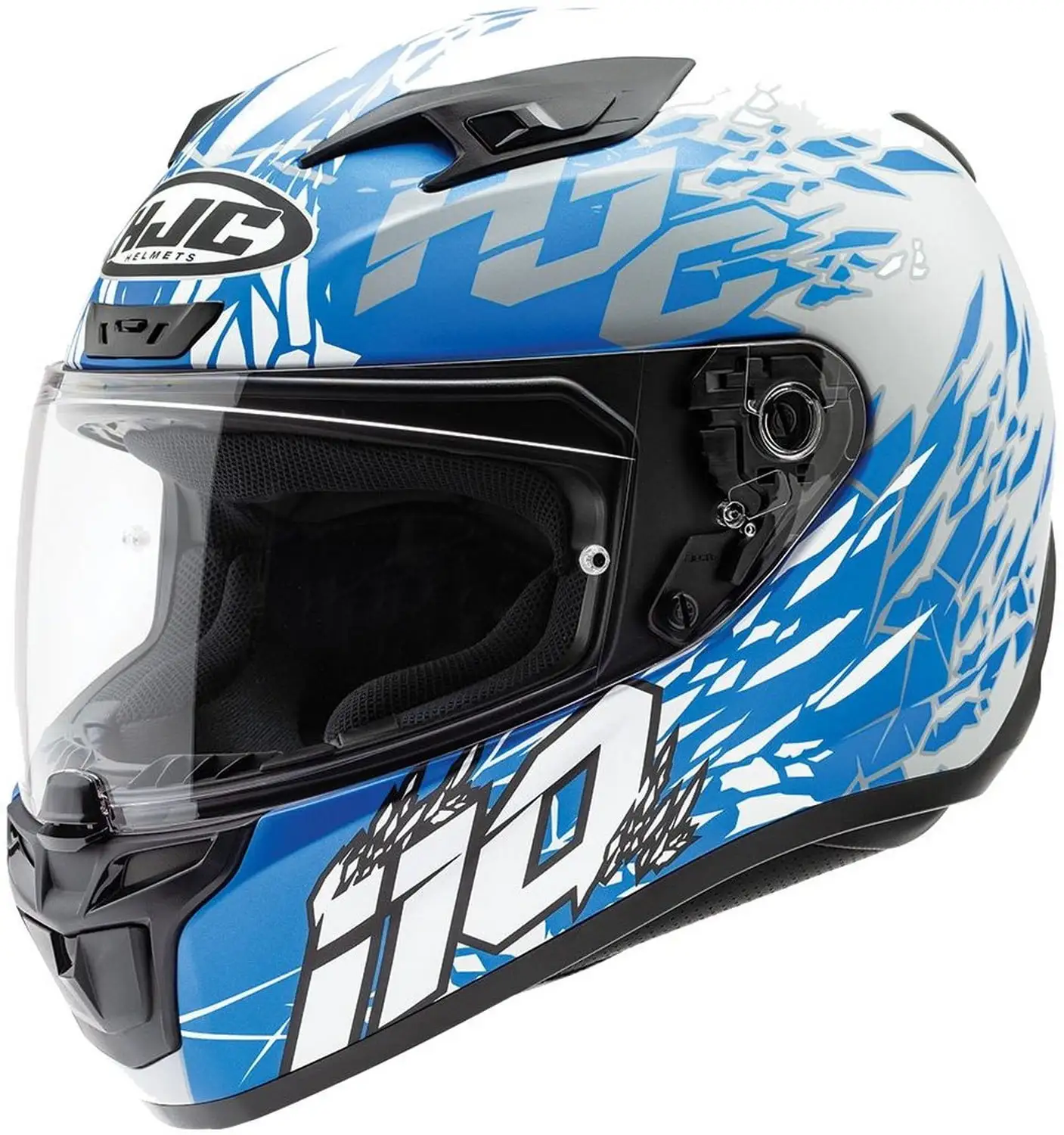 HJC i10 Pitfall Helmet Semi-Flat Blue (MC-2SF) (Large. Gray Semi-Flat Blue (MC-2SF)) L HJC Helmets