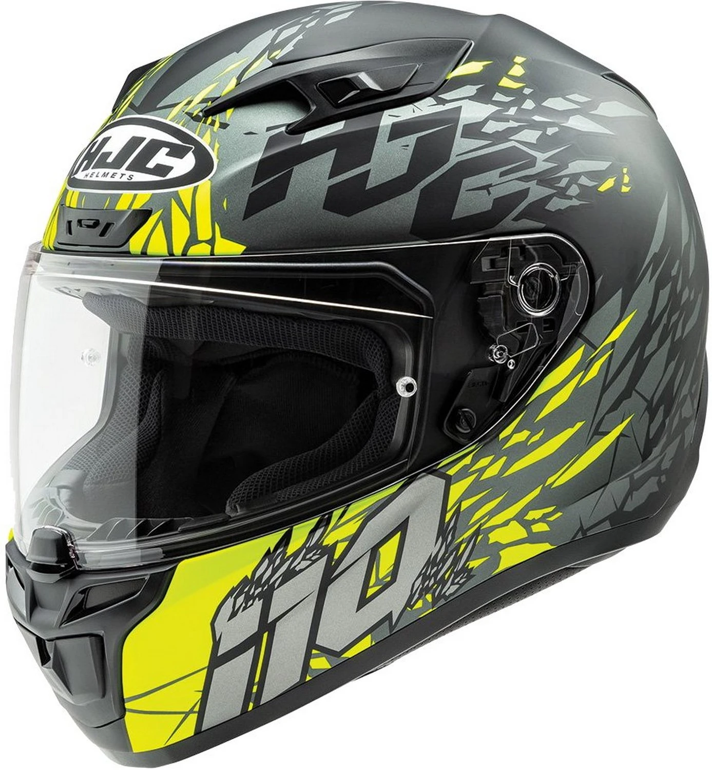 HJC i10 Pitfall Helmet Semi-Flat Hi-Viz Yellow (MC-3HSF) (XXX-Large. Black Semi-Flat Hi-Viz Yellow (MC-3HSF)) 3xl HJC Helmets