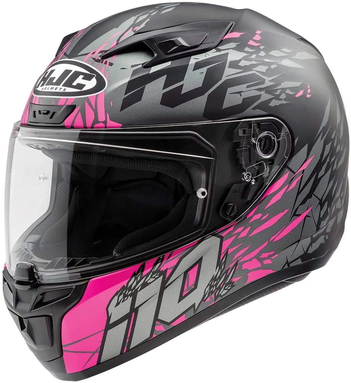 HJC i10 Pitfall Helmet Semi-Flat Pink (MC-8SF) (5XL. Black Semi-Flat Pink (MC-8SF)) L HJC Helmets