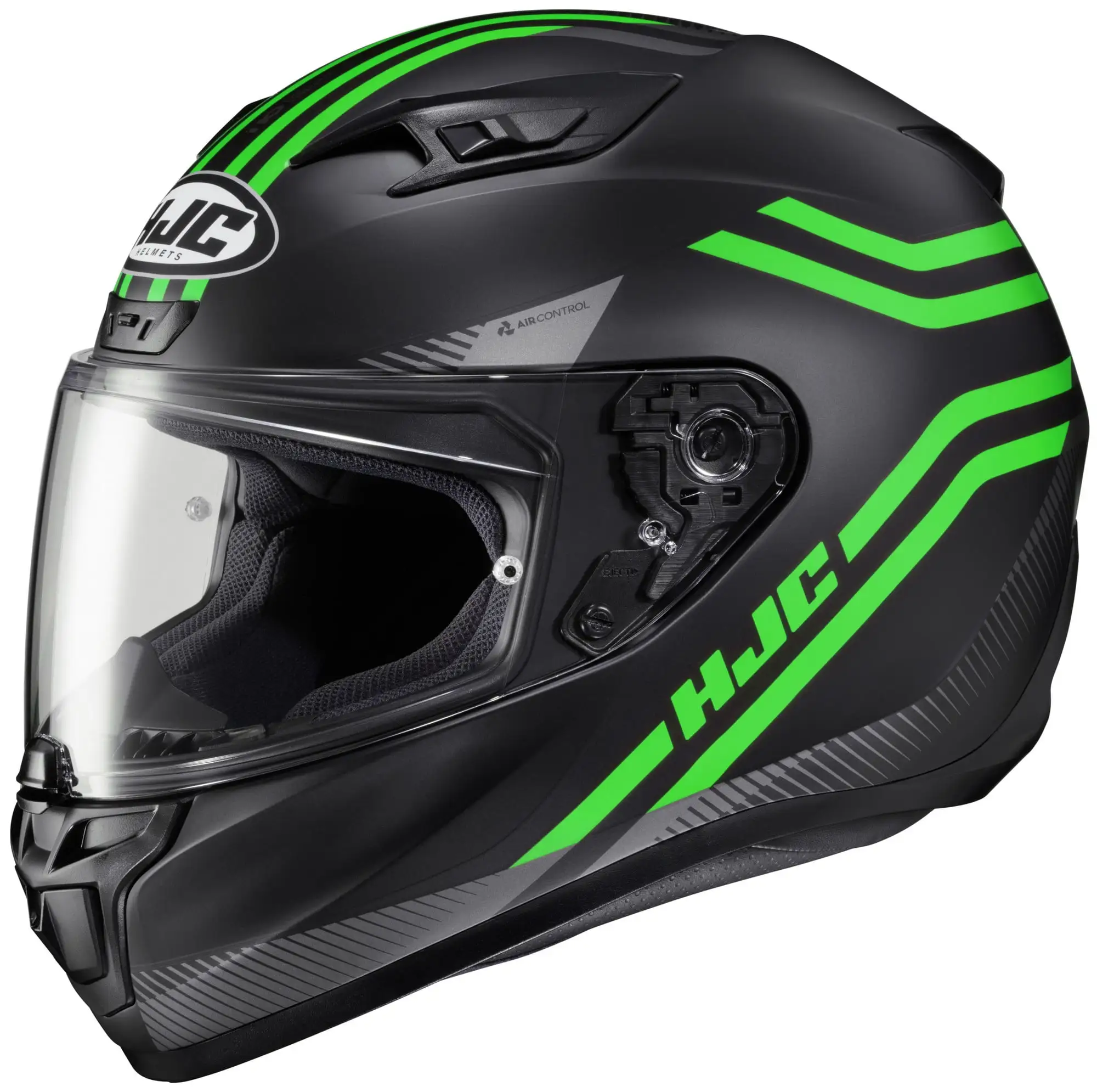 HJC i10 Strix Helmet Semi-Flat Green (MC-4SF) (X-Large. Black Semi-Flat Green (MC-4SF)) L HJC Helmets