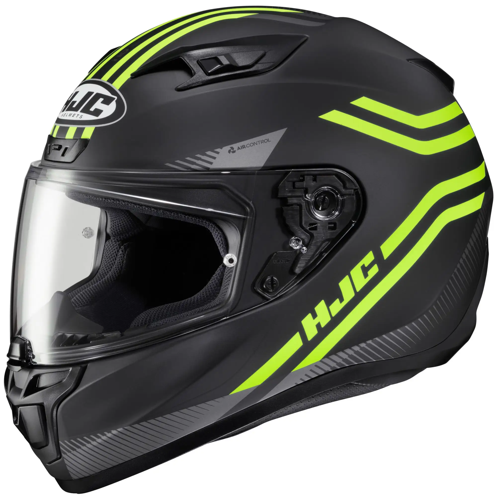 HJC i10 Strix Helmet Semi-Flat Hi-Viz Yellow (MC-3HSF) (XXX-Large. Black Semi-Flat Hi-Viz Yellow (MC-3HSF)) L HJC Helmets