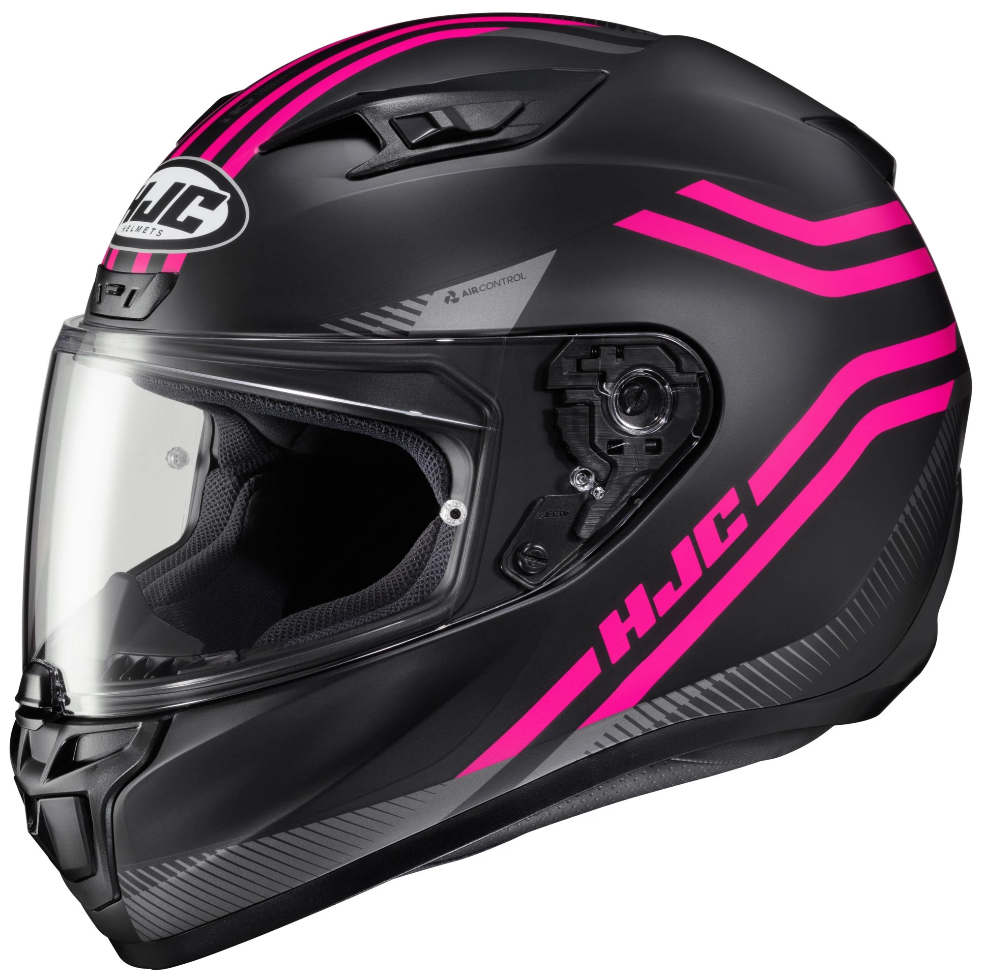 HJC i10 Strix Helmet Semi-Flat Pink (MC-8SF) (Large. Black Semi-Flat Pink (MC-8SF)) L HJC Helmets