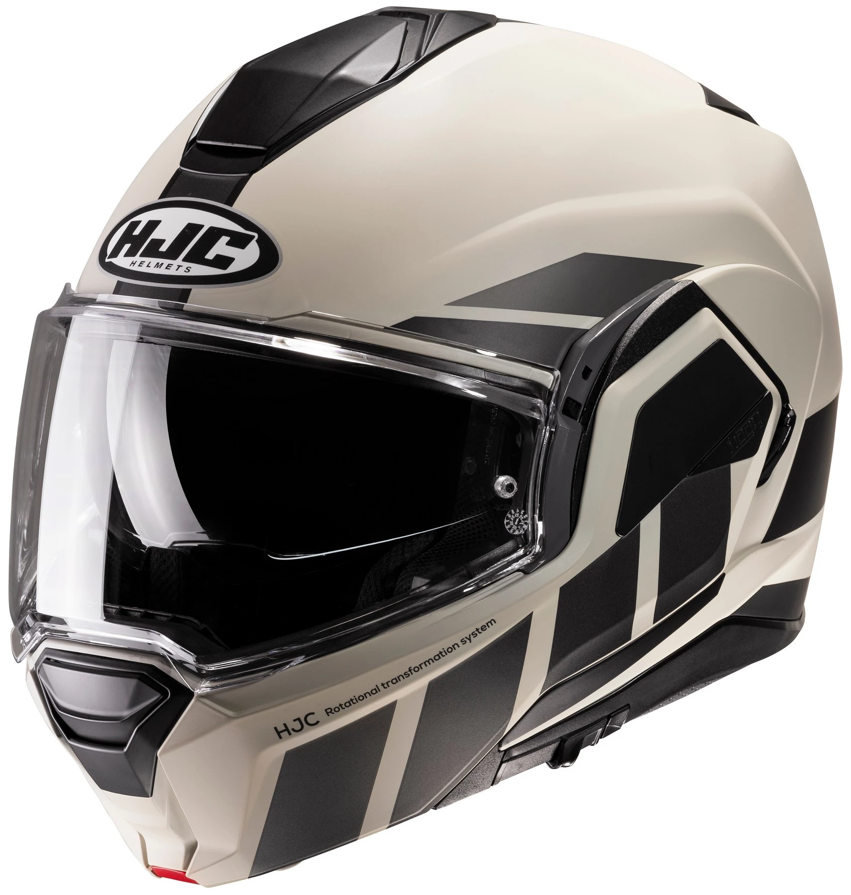 HJC i100 Beis Motorcycle Helmet White/Gray XS - MGW-15747 L HJC Helmets