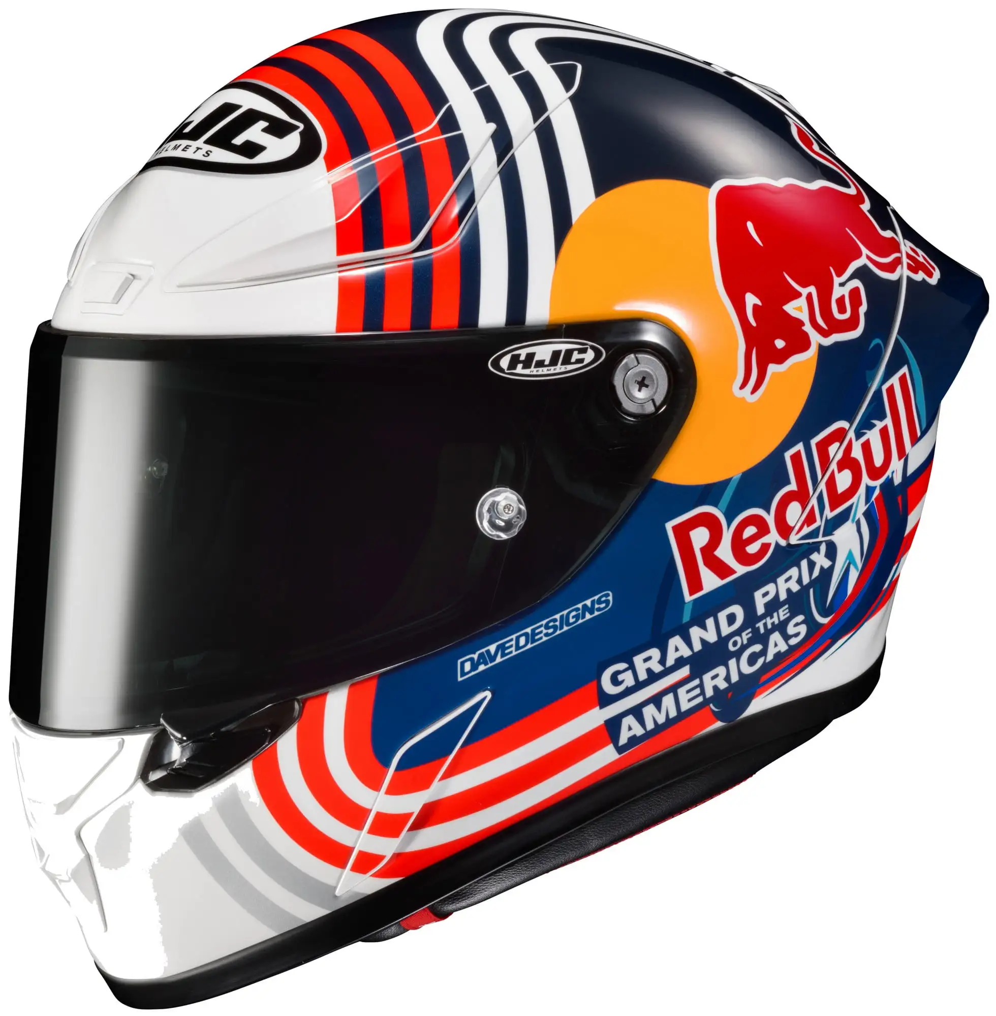 HJC RPHA 1N Red Bull Austin GP Motorcycle Helmet Blue/Red MD Xs HJC Helmets