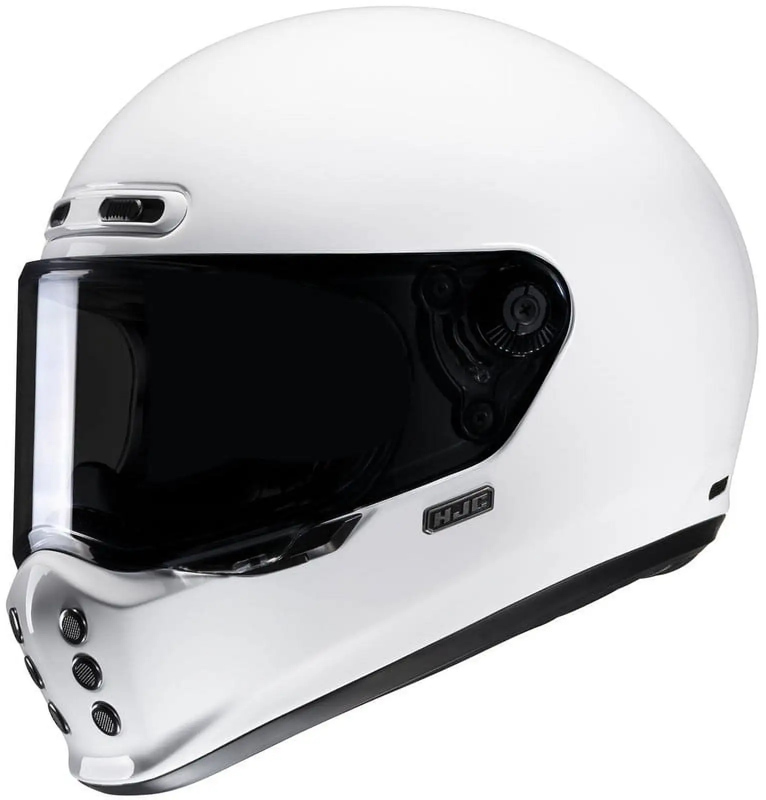 HJC V10 Solid Helmet (XX-Large. White) - MGW-15901 Xs HJC Helmets