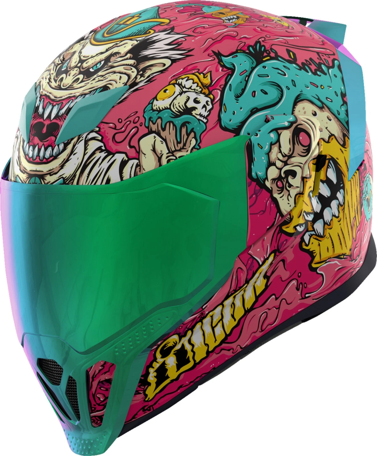 Icon Airflite Snack Attack MIPS Motorcycle Helmet Pink MD - MGW-15756 L