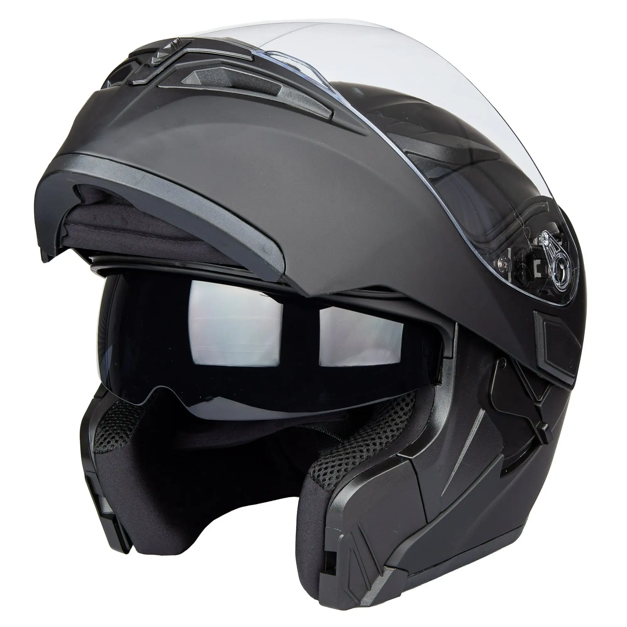 Full Face Motorcycle Helmet Dual Visor Sun Shield Flip up Modular Motocross DOT Approved Helmets M Jiekai