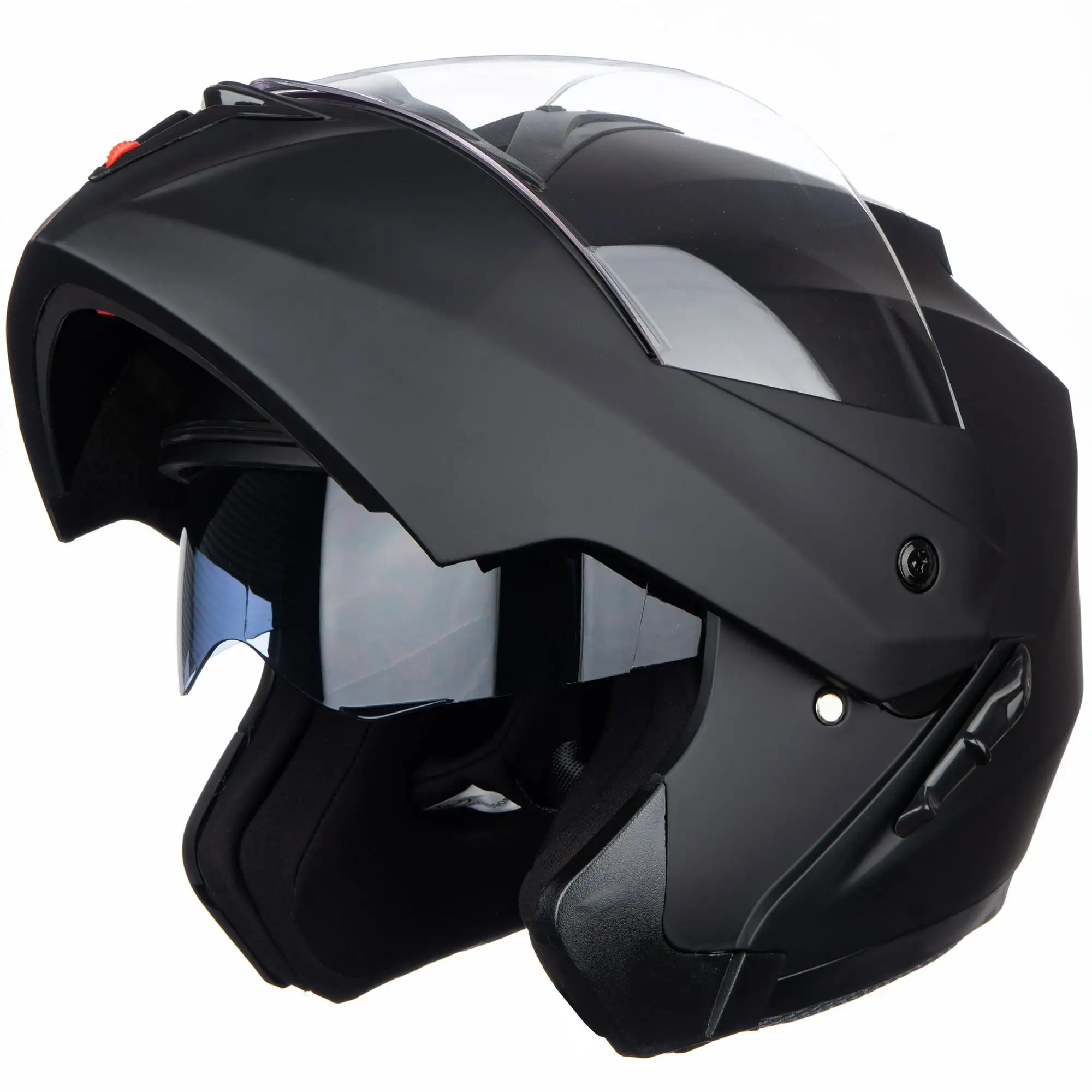 Full Face Motorcycle Helmet Uncovered Helmet Flipped Chin Double Visor Street Bike Helmet Men and Women Suitable Outdoor S...