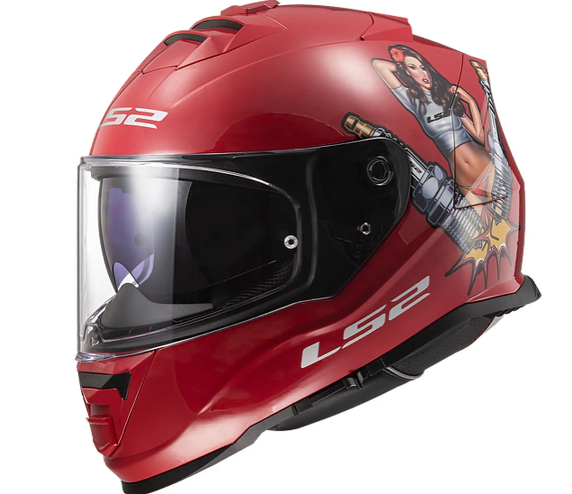 LS2 Assault Spark Motorcycle Helmet Matte Chili Pepper XL - MGW-30532 3xl LS2 Helmets