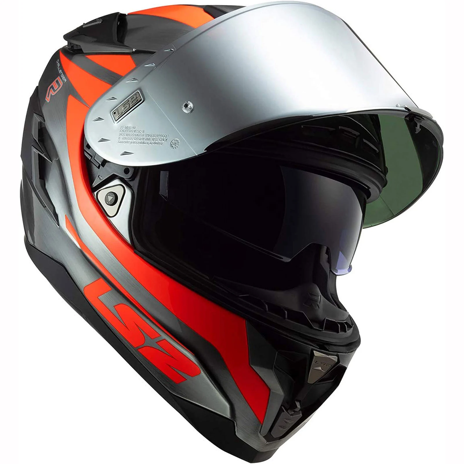LS2 Challenger GT Cannon Jean Flourescent Orange Helmet size 3X-Large LS2 Helmets