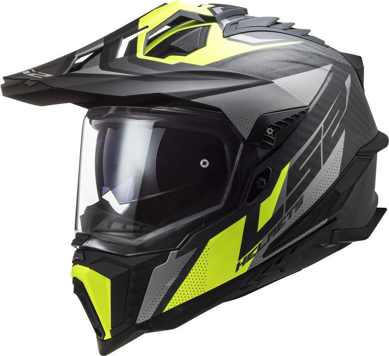 LS2 Explorer Focus Matte Titanium Yellow Helmet size X-Small Xs LS2 Helmets