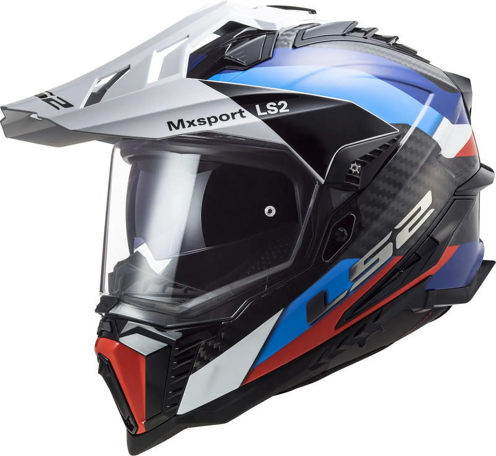 LS2 Explorer Frontier Gloss Black Blue Helmet size 2X-Large Xs LS2 Helmets