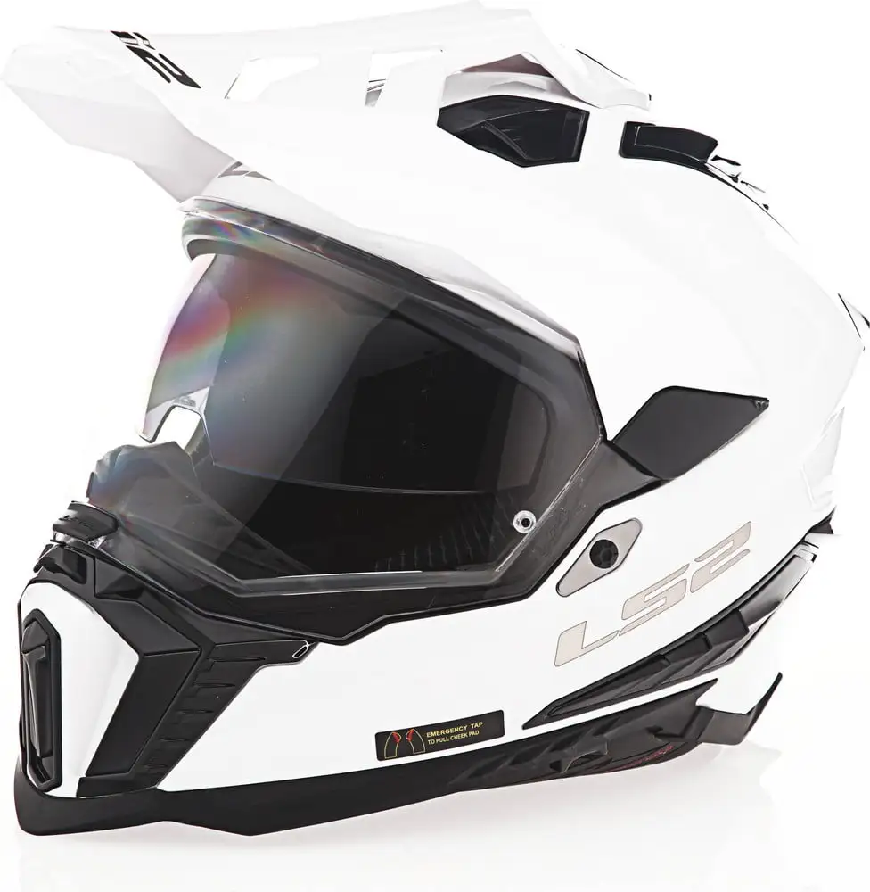 LS2 Explorer Solid Gloss White Helmet size 2X-Large - MGW-31639 2x LS2 Helmets
