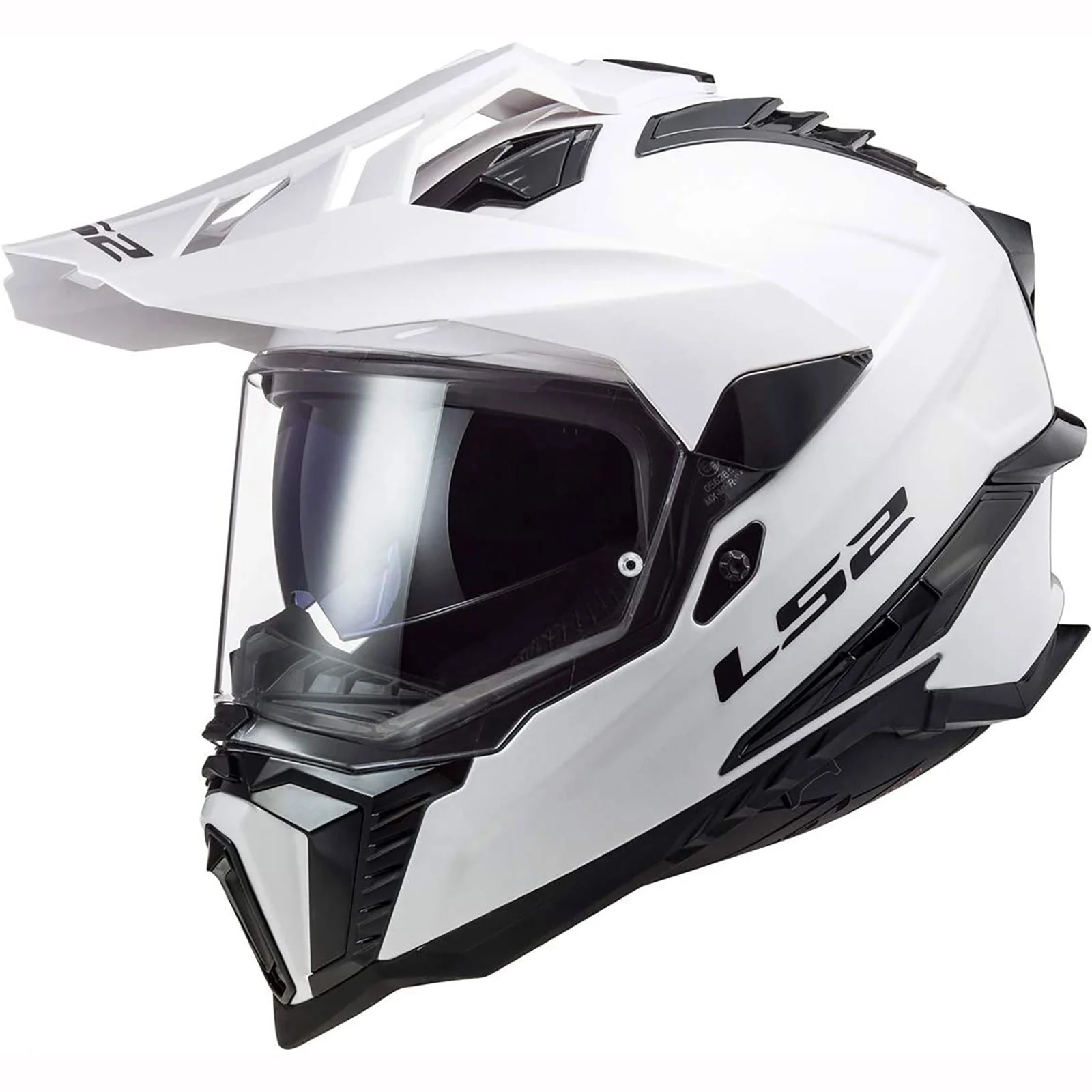 LS2 Explorer Solid Gloss White Helmet size Large - MGW-15802 L LS2 Helmets