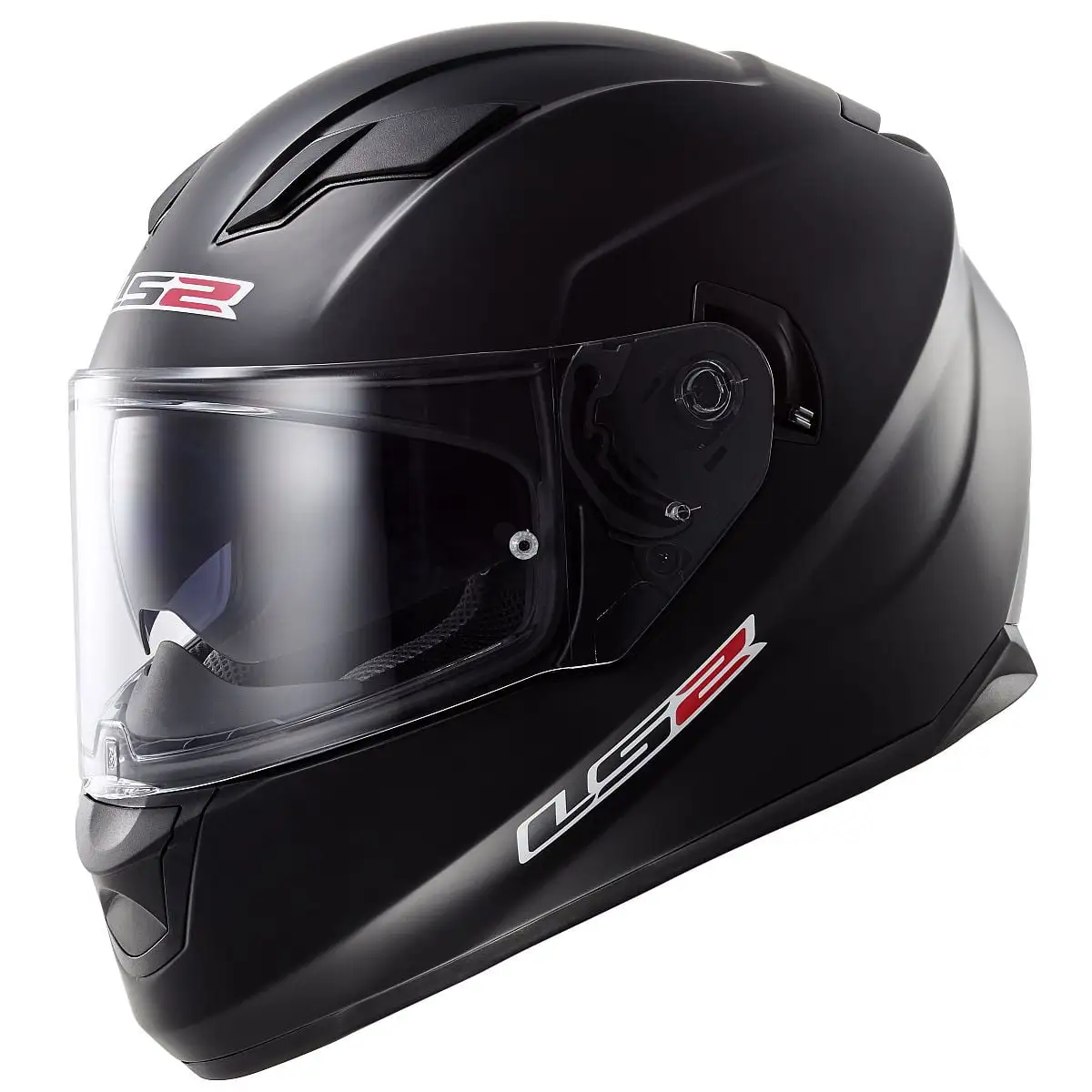 LS2 Helmets Full Face Stream Motorcycle Helmet. Solid Matte Black 328-1015 (XL)