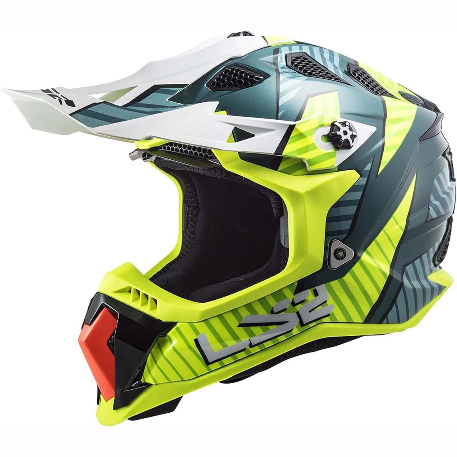 LS2 Subverter Evo Astro Gloss Cobalt Hi-Vis Yellow Helmet size 3X-Large 3x LS2 Helmets