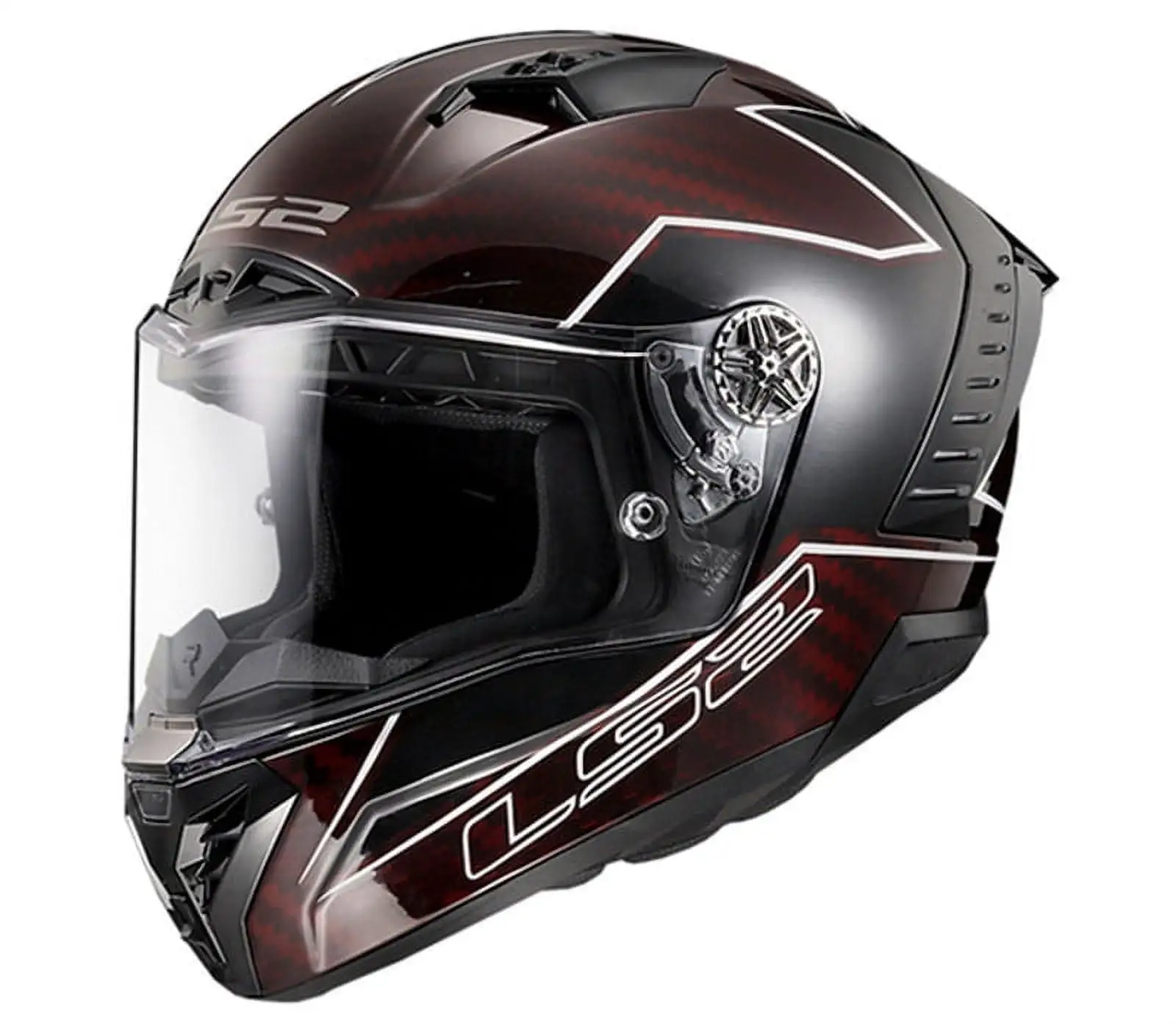LS2 Thunder C Lightning Red Black Helmet size X-Small - MGW-30106 Xs LS2 Helmets