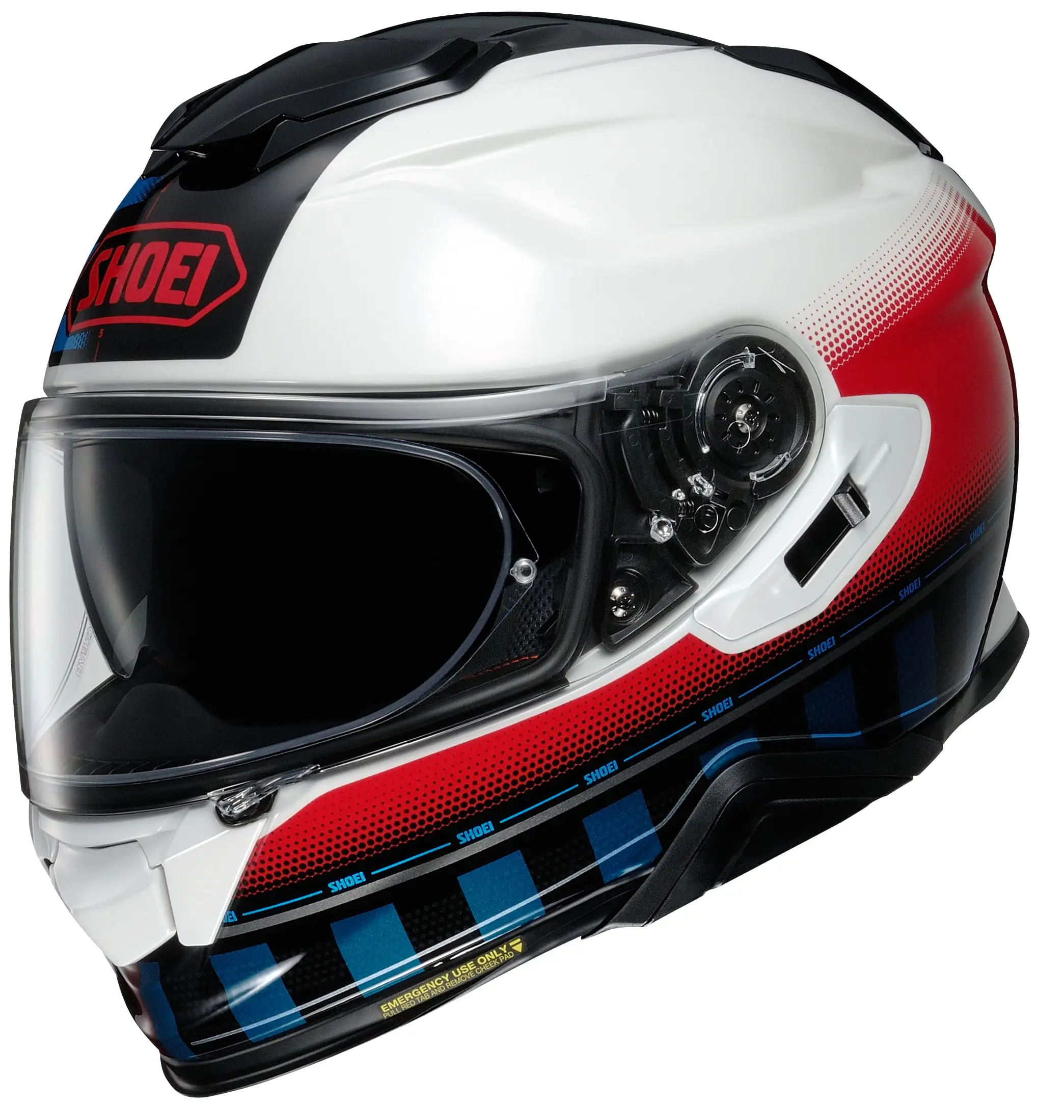 Shoei GT-Air II Tesseract Helmet - Matte TC-10 White/Red/Black