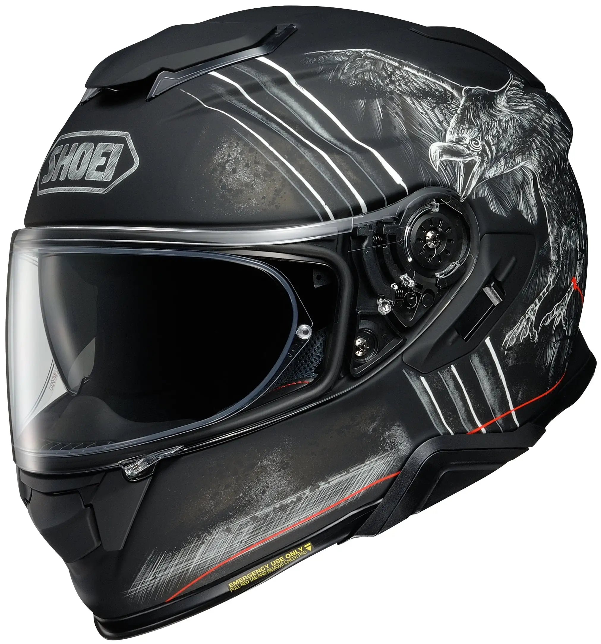 Shoei GT-Air II - Ubiquity - Black/White - 2XL - MGW-21087 Xs