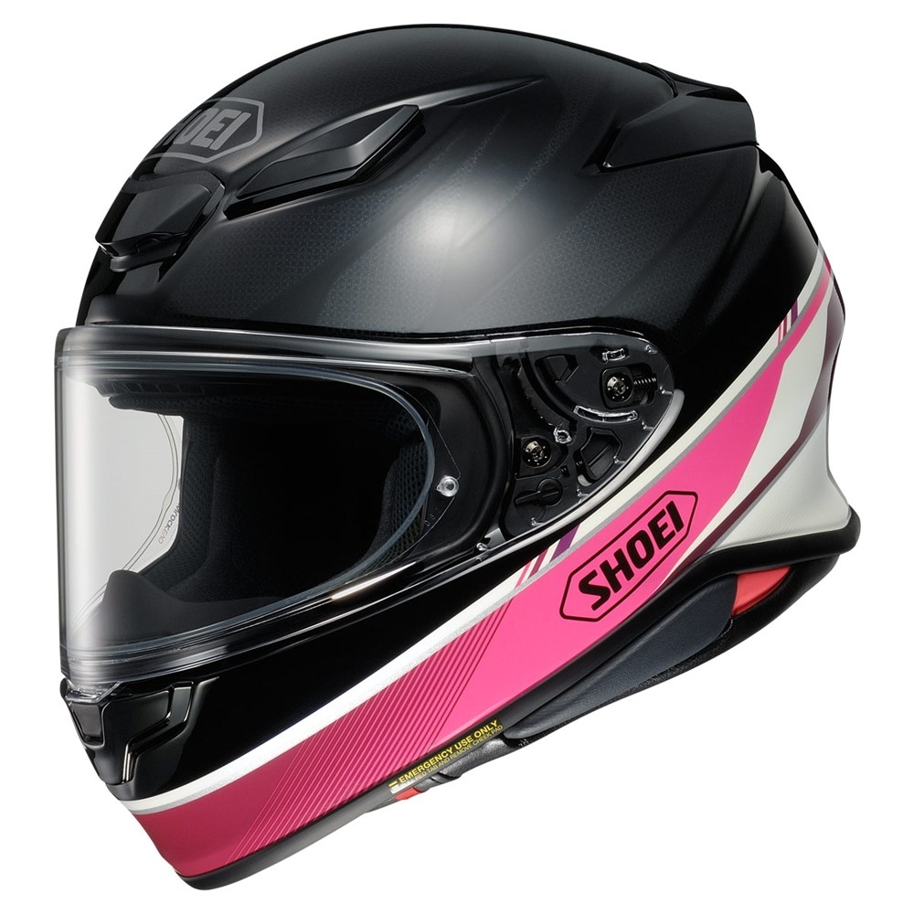 Shoei RF-1400 Nocturne TC-7 Full Face Helmet - Black/White/Pink/Purple M