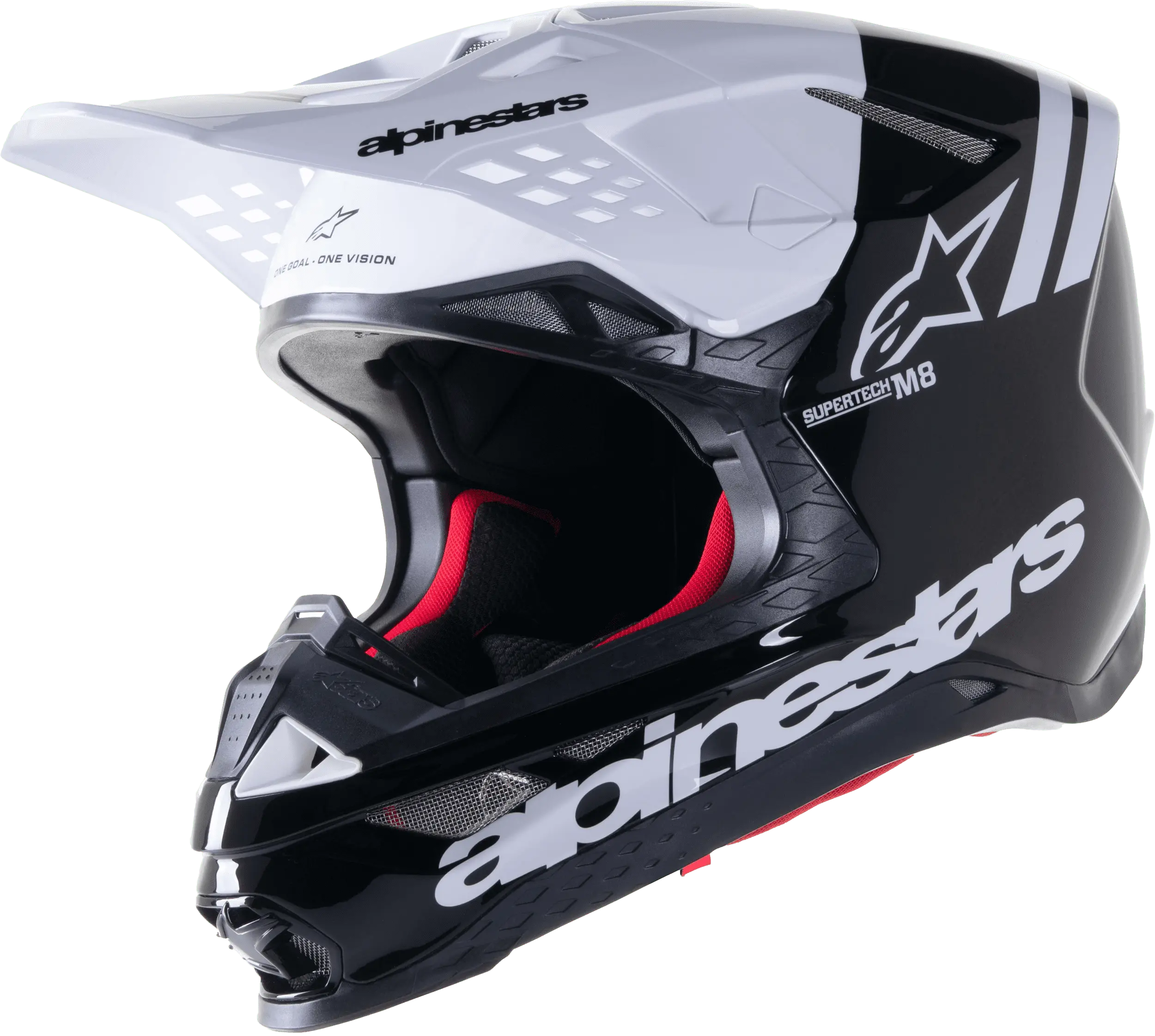 ALPINESTARS Supertech M8 Helmet - Radium 2 - MIPS? - Gloss Black/White - Small 8301523-12-SM S unknown