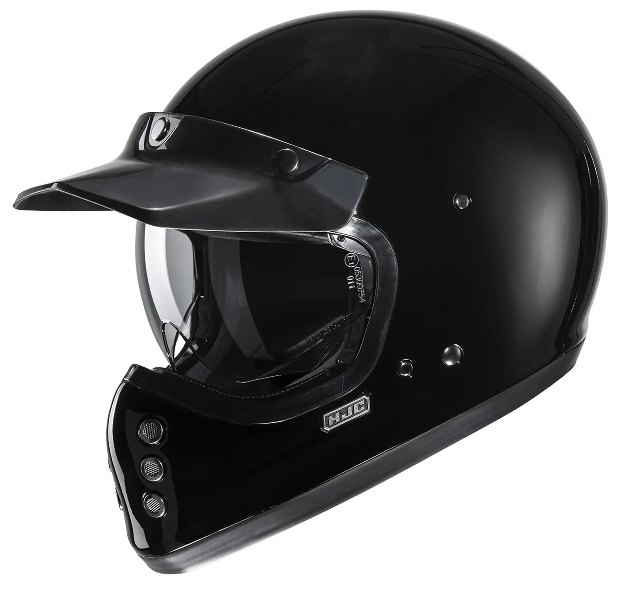 HJC V60 Solid Helmet (Medium. Black) - MGW-15782 L HJC Helmets