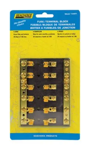 Seachoice 13441 Fuse Terminal Block 4-1/2x3-1/4x7/8 Marine Electrical Component