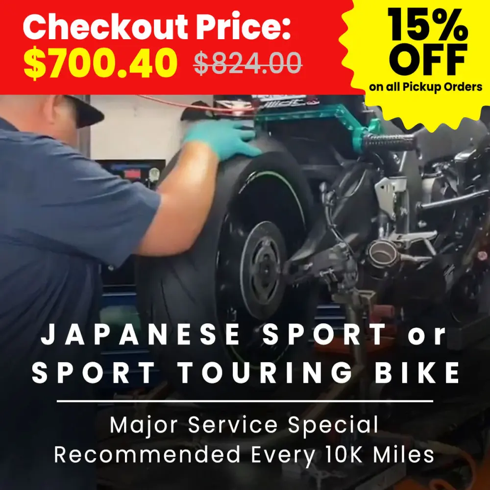 Motorcycle Major Service Special Every 10K Miles Fullerton CA Multi