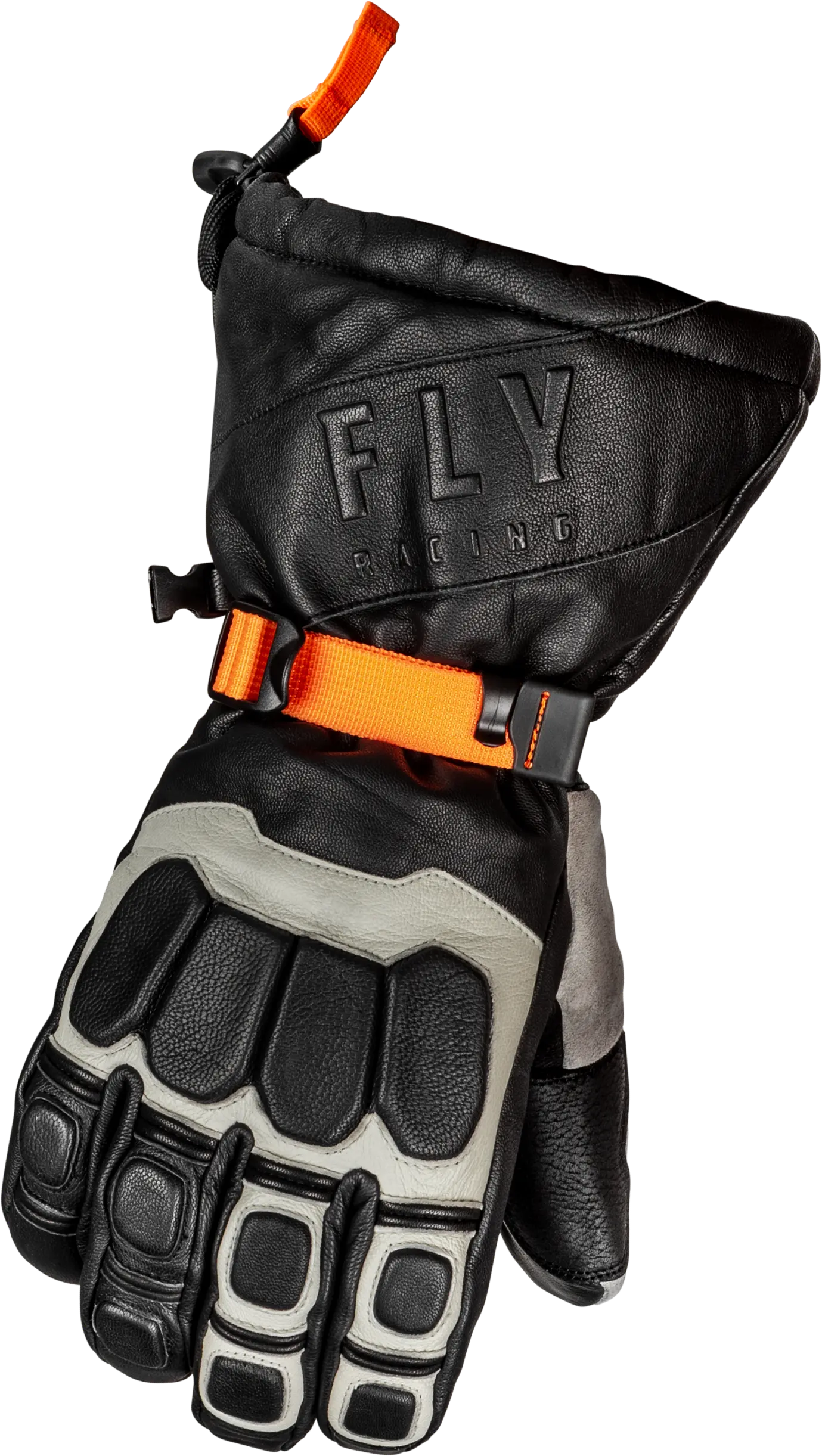Fly Racing Glacier Gloves (Small. Black/Gray/Orange) - MGW-4790